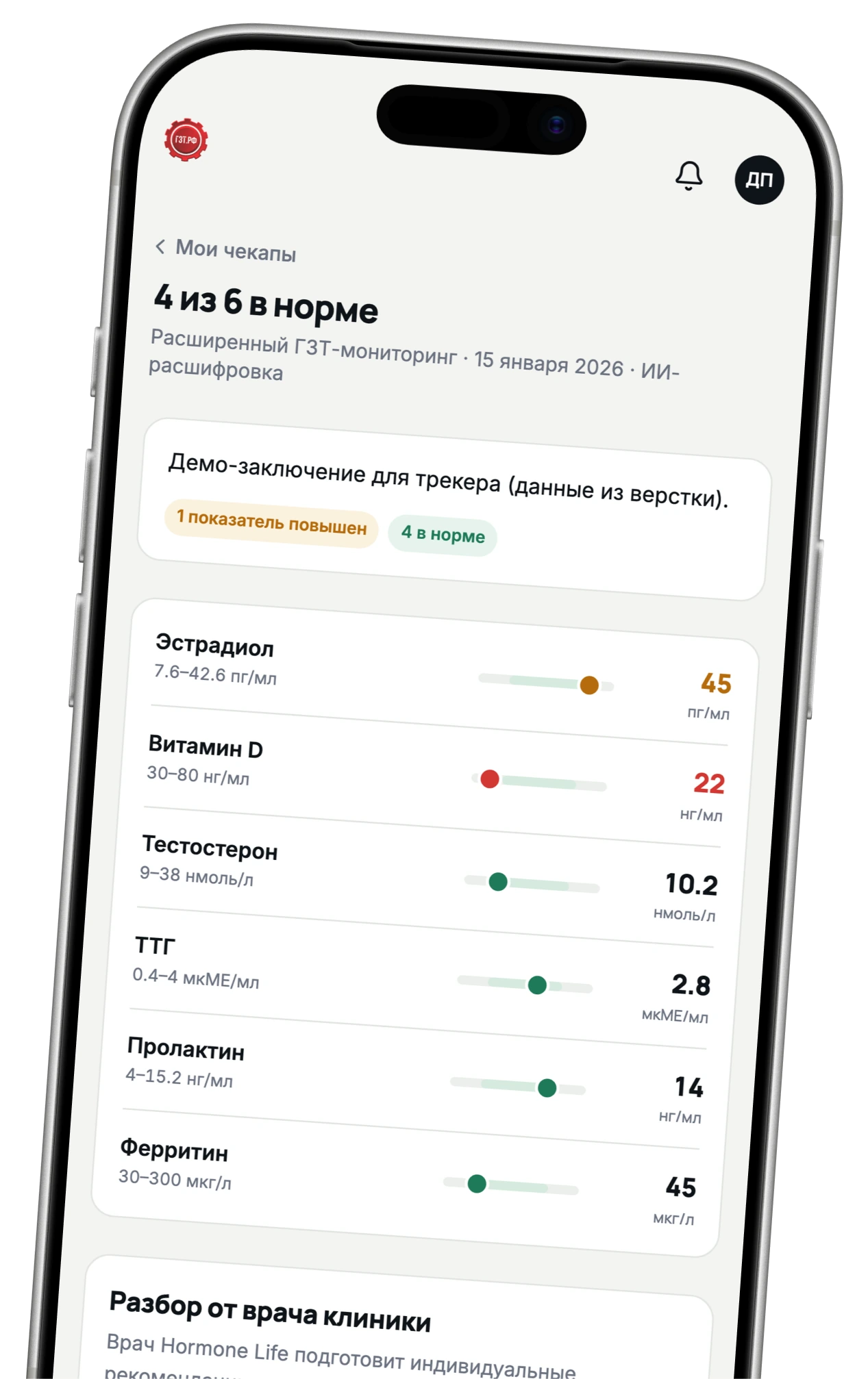 Личный кабинет пациента